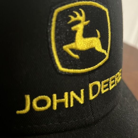 🔥🔥 JOHN DEERE Snapback Hat “NEW” - Black/Yellow 🔥🔥 - Picture 4 of 8